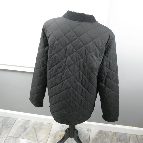Polo Ralph Lauren Vintage Black Quilted Puffer Jacket Size XL - Picture 3 of 5